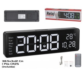 RELOJ DESPERTADOR C/CONTROL REMOTO 38.5X12X3CM