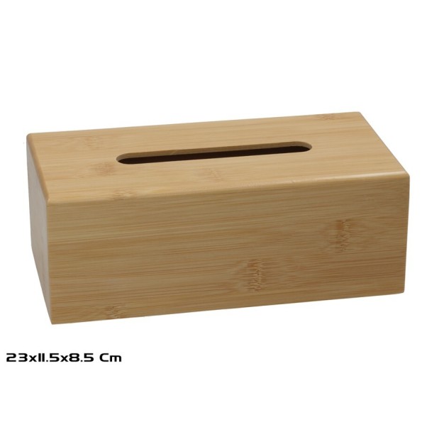 CAJA PAÑUELOS BAMBU 23X11.5X8.5CM