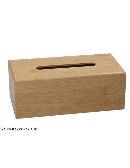 CAJA PAÑUELOS BAMBU 23X11.5X8.5CM