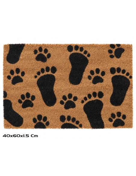 FELPUDO COCO 40X60CM HUELLAS