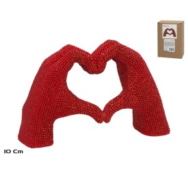 MANO CORAZON ROJA LAMPUH 10CM