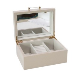 JOYERO MDF ESPEJO 20X15X9,5 LACADO ROSA