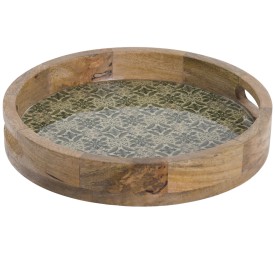 BANDEJA MANGO 30X30X5 LACADO VERDE