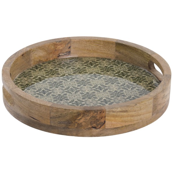 BANDEJA MANGO 30X30X5 LACADO VERDE
