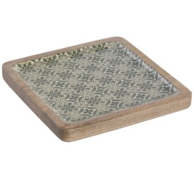 BANDEJA MANGO 25X25X2,5 LACADO VERDE