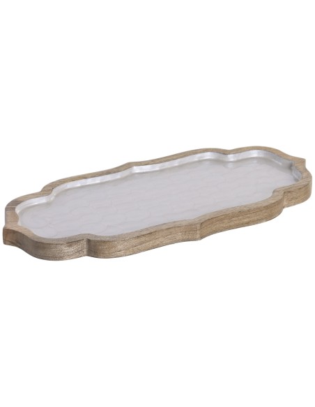 BANDEJA MANGO 46X20X2,5 NACARADO BLANCO