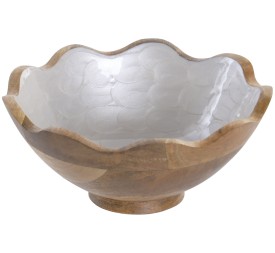 ENSALADERA MANGO 25X25X11 NACARADO BLANCO