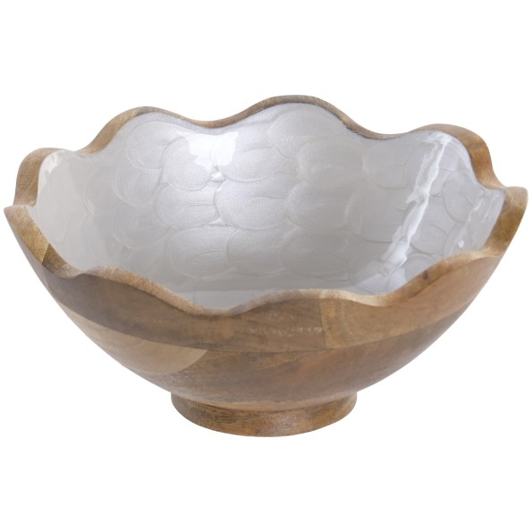 ENSALADERA MANGO 25X25X11 NACARADO BLANCO