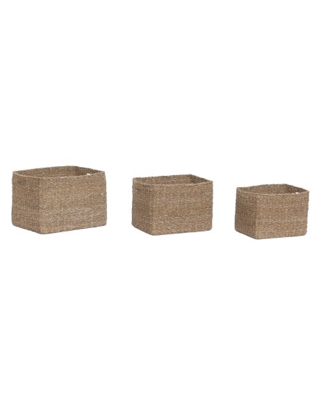 CESTA SET 3 SEAGRASS 42X33X30 NATURAL