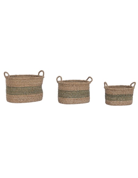CESTA SET 3 SEAGRASS 43,5X34X30 NATURAL
