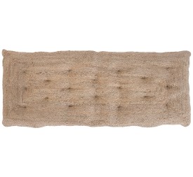 CABECERO CAMA YUTE ALGODON 143X5X58 NATURAL MARRON