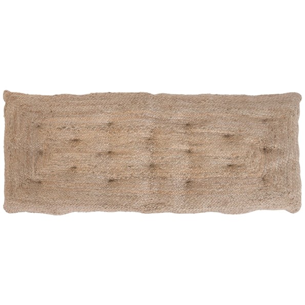 CABECERO CAMA YUTE ALGODON 143X5X58 NATURAL MARRON