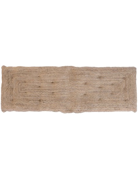 CABECERO CAMA YUTE ALGODON 176X8X58 NATURAL MARRON