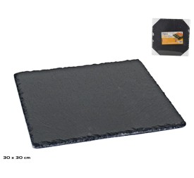PLATO EDER CUADRADO PIZARRA 30x30