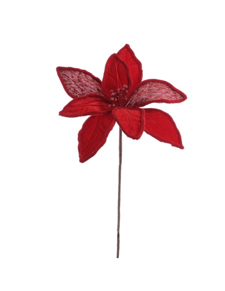 POINSETTIA VELVET 36 CMS (NAV3671-08)