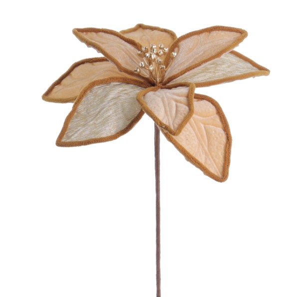 POINSETTIA VELVET 36 CMS (NAV3671-31)