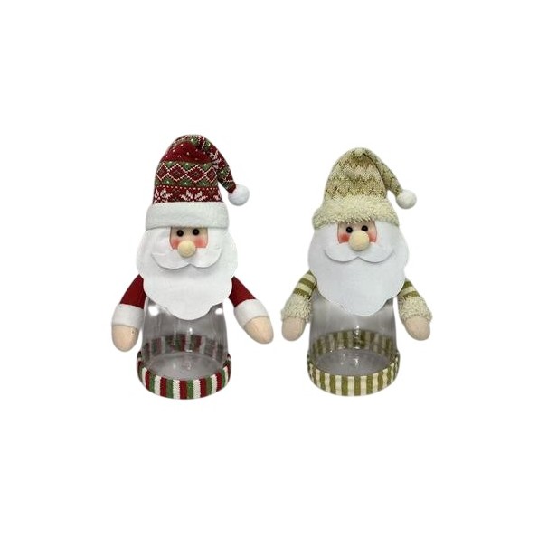 CAJA POLIESTER PE 18X12X30 PAPA NOEL 2 SURT.