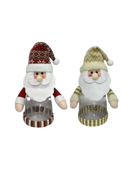 CAJA POLIESTER PE 18X12X30 PAPA NOEL 2 SURT.