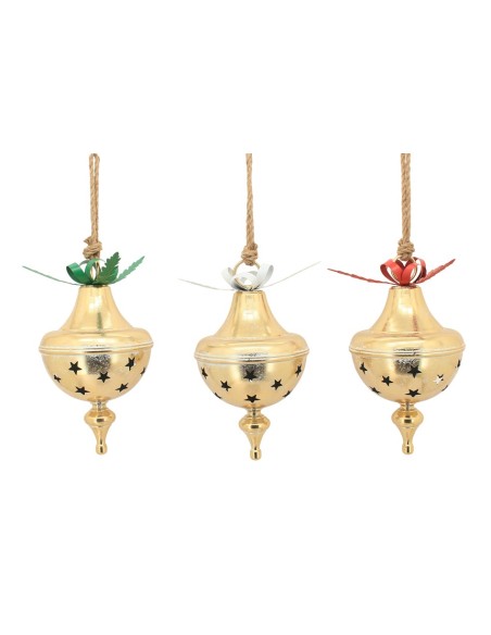 DECORACION COLGANTE METAL 24,5X24,5X44 25 cm cuerd
