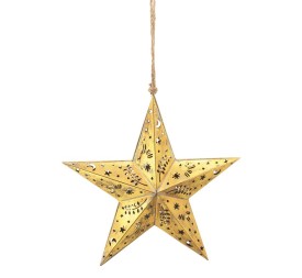 DECORACION COLGANTE METAL 53,5X12,5X52 ESTRELLA