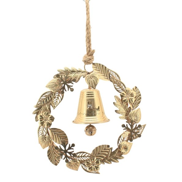 DECORACION COLGANTE METAL 40X13,5X40 25 cm cuerda