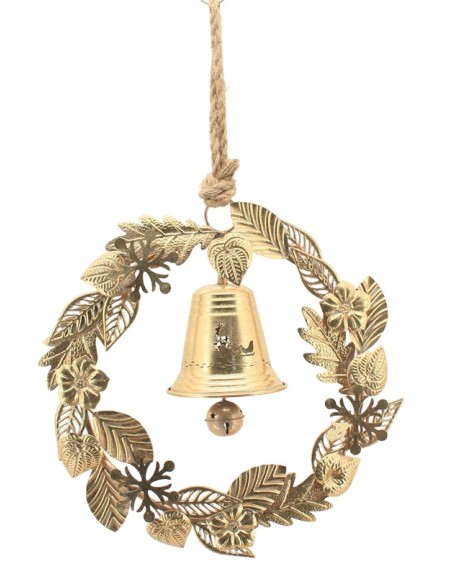 DECORACION COLGANTE METAL 40X13,5X40 25 cm cuerda