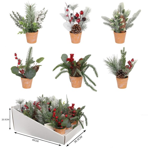 PLANTA PVC 20X20X25 6 SURT.