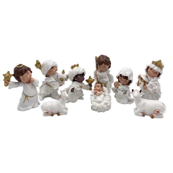 NACIMIENTO SET 9 RESINA 5,5X5X9 BLANCO