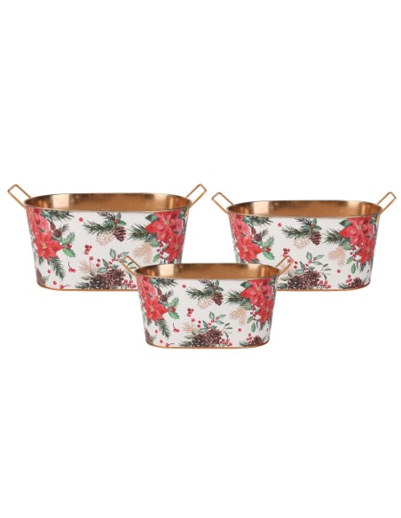 CAJA SET 3 METAL 31X15,5X17 DORADO MULTICOLOR