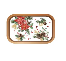 BANDEJA METAL 34X23X1,5 DORADO MULTICOLOR