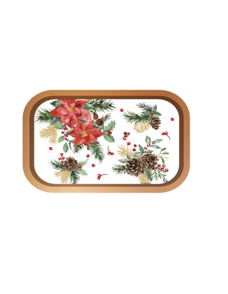BANDEJA METAL 34X23X1,5 DORADO MULTICOLOR