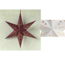 DECORACION COLGANTE PAPEL 40X10X40 180G 2 SURT.