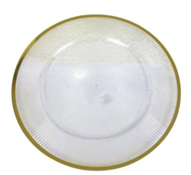 BAJOPLATO PP 33X33X1,5 DORADO