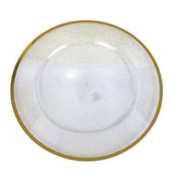 BAJOPLATO PP 33X33X1,5 DORADO
