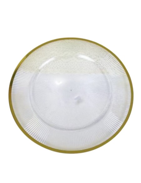 BAJOPLATO PP 33X33X1,5 DORADO