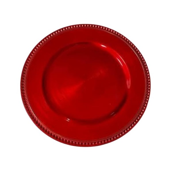 BAJOPLATO PP 33X33X1,5 ROJO