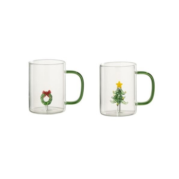 VASO BOROSILICATO 8X8X9,4 400ML 3D 2 SURT.