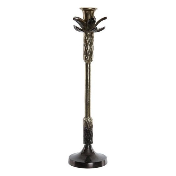 CANDELABRO ALUMINIO 10,5X10,5X41 PALMERA COBRIZO