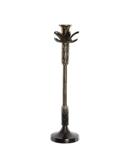 CANDELABRO ALUMINIO 10,5X10,5X41 PALMERA COBRIZO