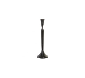 CANDELABRO ALUMINIO 12X12X40,5 RAYADO NEGRO