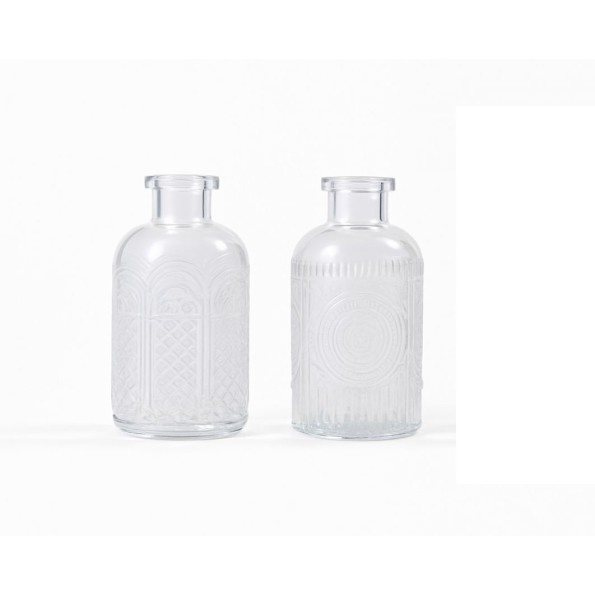 BOTELLITAS GRABADOS SURT. D6 H13CM