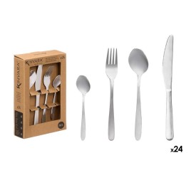 SET 24 CUBIERTO ACERO INOX