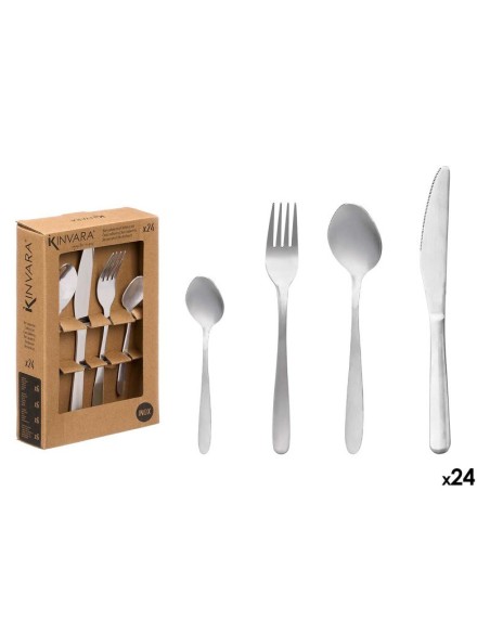 SET 24 CUBIERTO ACERO INOX
