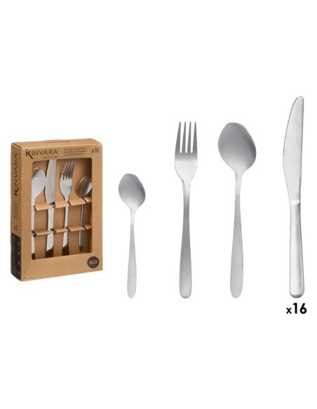 SET 16 CUBIERTO ACERO INOX