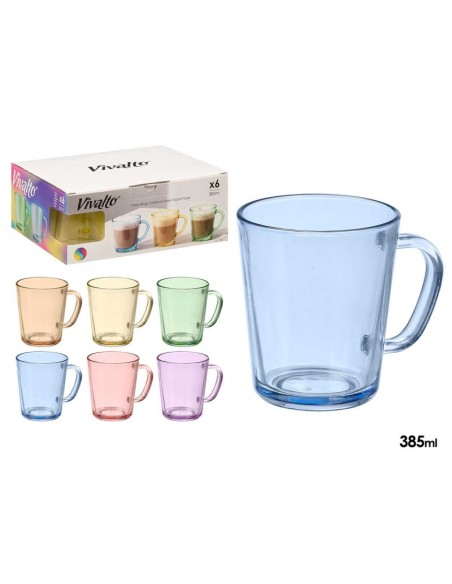 JARRA MUG SURT 6 COL 385 ML