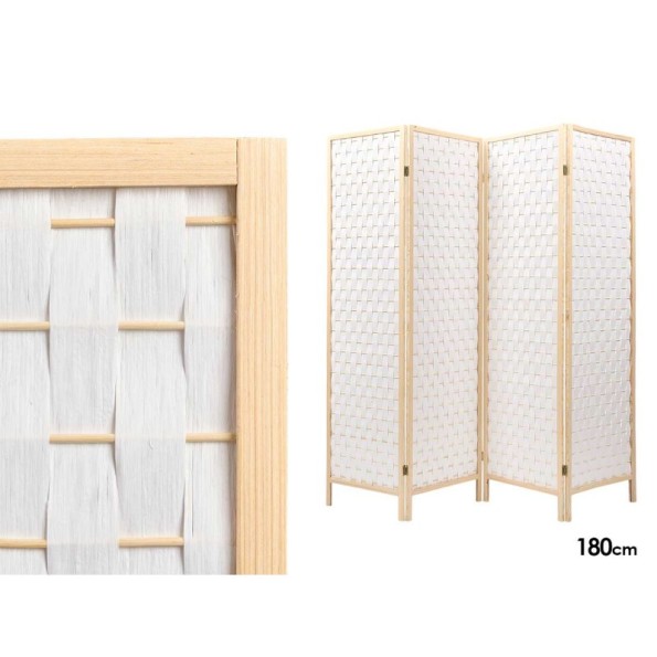 PARABAN 4 PANELES BLANCO 7.5 x 45 x 180 cm