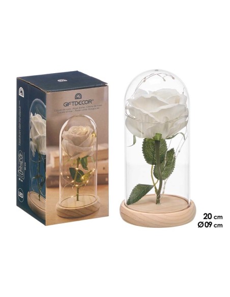 CUPULA 1 ROSA LED BLANCA
