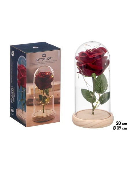 CUPULA 1 ROSA LED ROJA