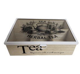 CAJA INFUSIONES MDF CRISTAL 24,5X16,5X7 NATURAL