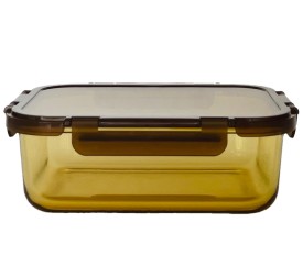 RECIPIENTE CRISTAL PP 23X17,5X7,5 1.5L AMBAR